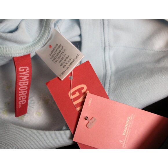 NWT 2004 Gymboree Dandelion Wishes Blue Shirt Long Sleeve Blow Bow Tie sz 9 - Picture 6 of 6